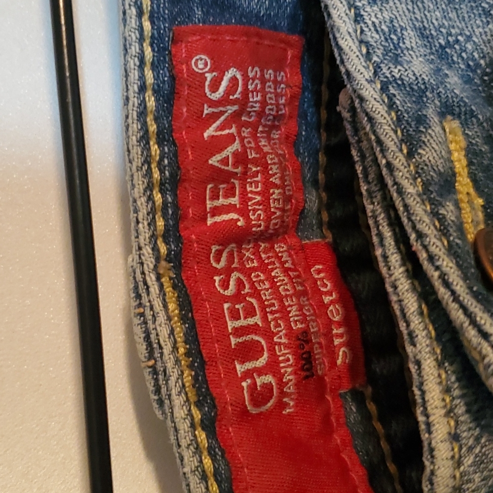 Guess Women's Straight Leg Jeans - Blue - Picture 2 of 6
